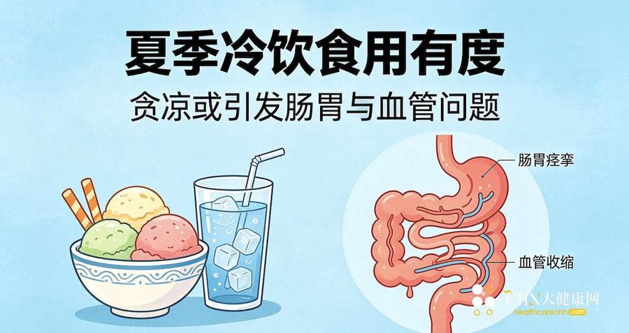 夏季冷饮食用有度,贪凉引发肠胃与血管问题须知.jpg