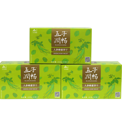 《五子润畅》人参蜂蜜饼干